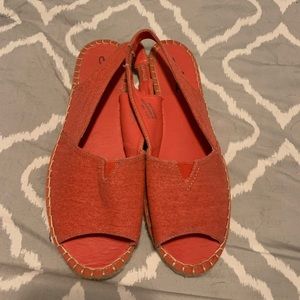 Never worn coral shoes!
